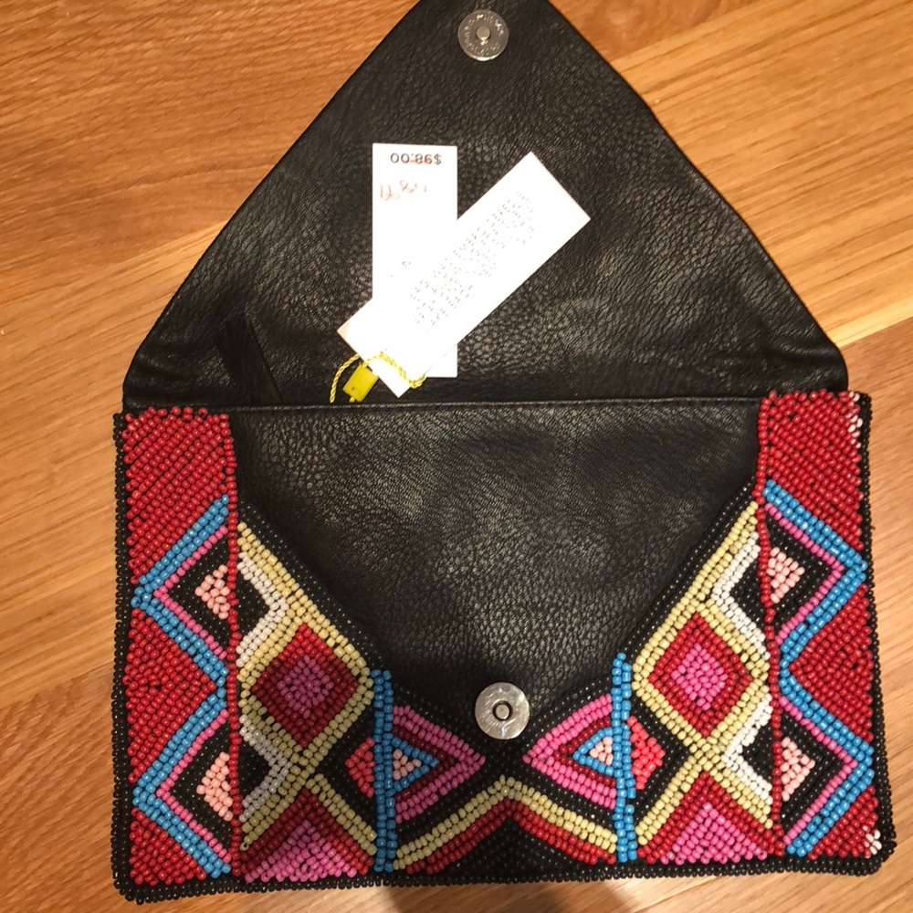BCBG beaded clutch